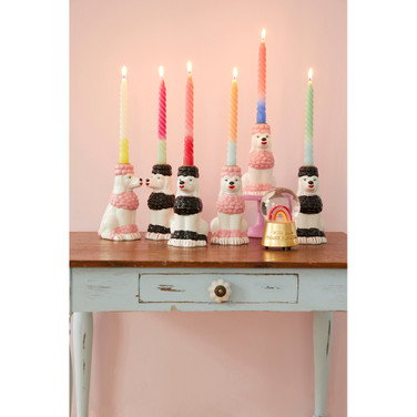 Twisted Candle Roze KL