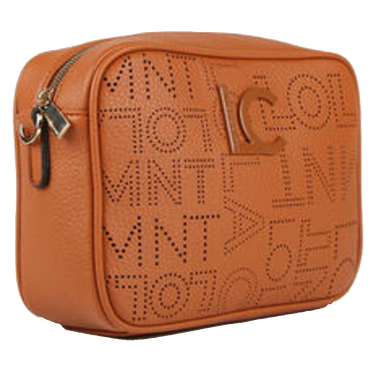 Schoudertas Met Gestanst Monogram LC Bruin 1