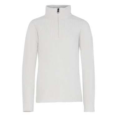 ZORA zip active top rib Off White
