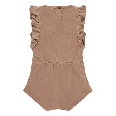 baby suit shortsleeve Tiny ruffle ajour Roze