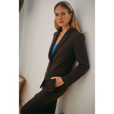 Fran blazer espresso Bruin 1