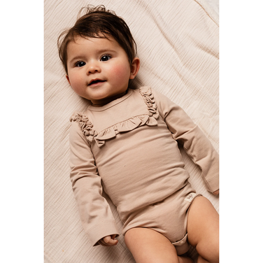 Bienne Romper Ruffled Roze