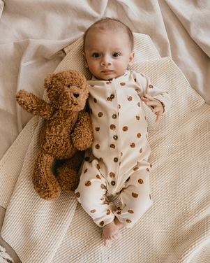 baby suit long sleeve cookie Off White