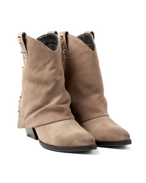 LA85740fango / Yara sleeve boots studs Grijs