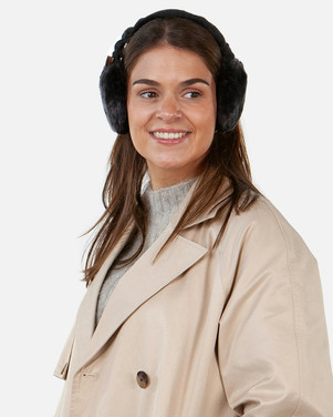 Plush Earmuffs Zwart 1