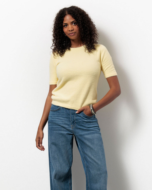 Felica soft pullover Geel