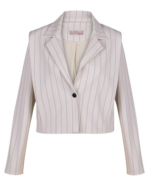 Clio bonded pinstripe jacket Off White