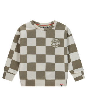 boys sweatshirt blocked sand Zand