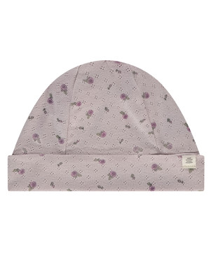 baby hat spring roses Roze