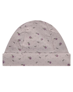 baby hat spring roses Roze