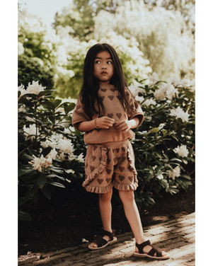 Paraiso Knit Hearts Bruin 1