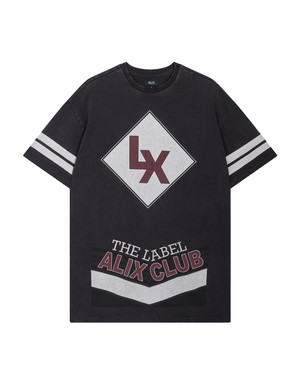 ladies knitted sporty t-shirt dress Grijs