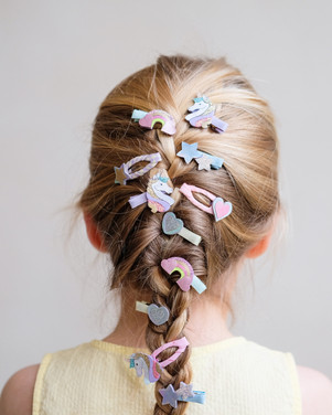 Dreamy Unicorn Mini Clips Lila