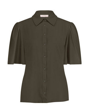 Poppy butterfly blouse Army