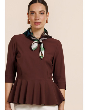 Satin flower scarf Multi