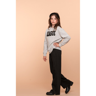 Pants pinstripe Zwart 1