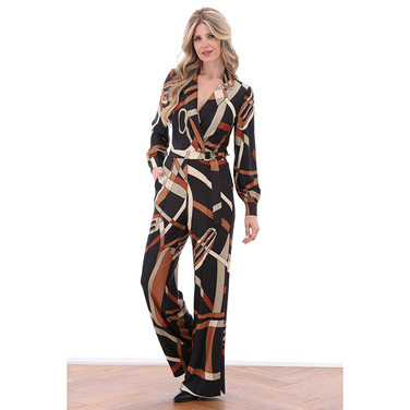 Jumpsuit met design B336 Zwart 1