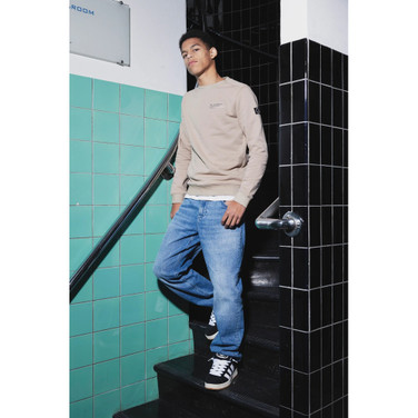 2816 Loose Wide Fit Jeans Blauw