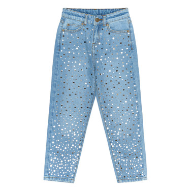 Romina Mom Fit Jeans Mirrors Blauw
