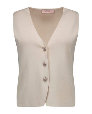 Fenna knitted gilet Off White