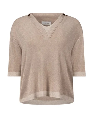 Keelie Top Lurex Zand