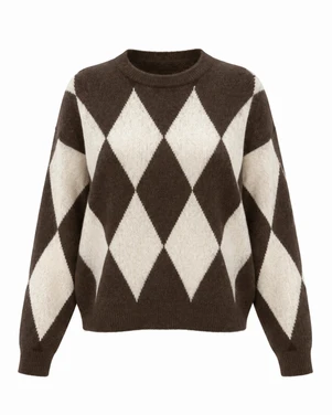 Veloura Argyle Bruin 1