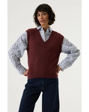 V260253 Ladies Pullover Bordeaux